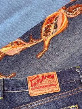 One of a kind. Custom LUCKY brand denim